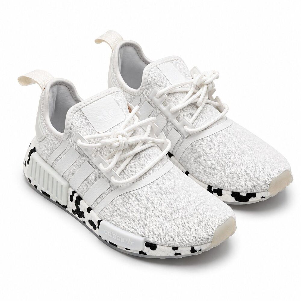 adidas Originals NMD_R1 GZ4307 White Black Boost Sneakers Men’s Size 8.5 - Picture 3 of 8
